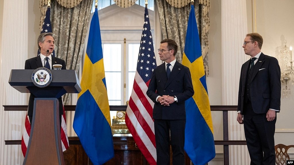 瑞典正式成为北约第32个成员国，首相访问华盛顿（图） - 1