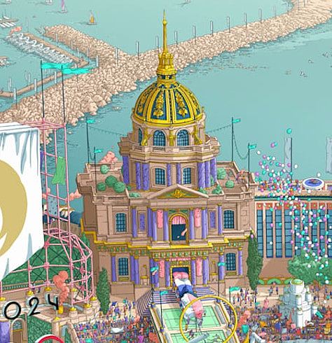2024巴黎奥运残奥海报出炉，画风超细致似寻宝游戏，盘点三大看点（组图） - 11