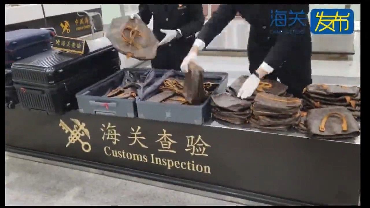 行李箱竟藏逾300个旧LV袋！福州机场入境旅客过关被截，X光机建功（组图） - 4