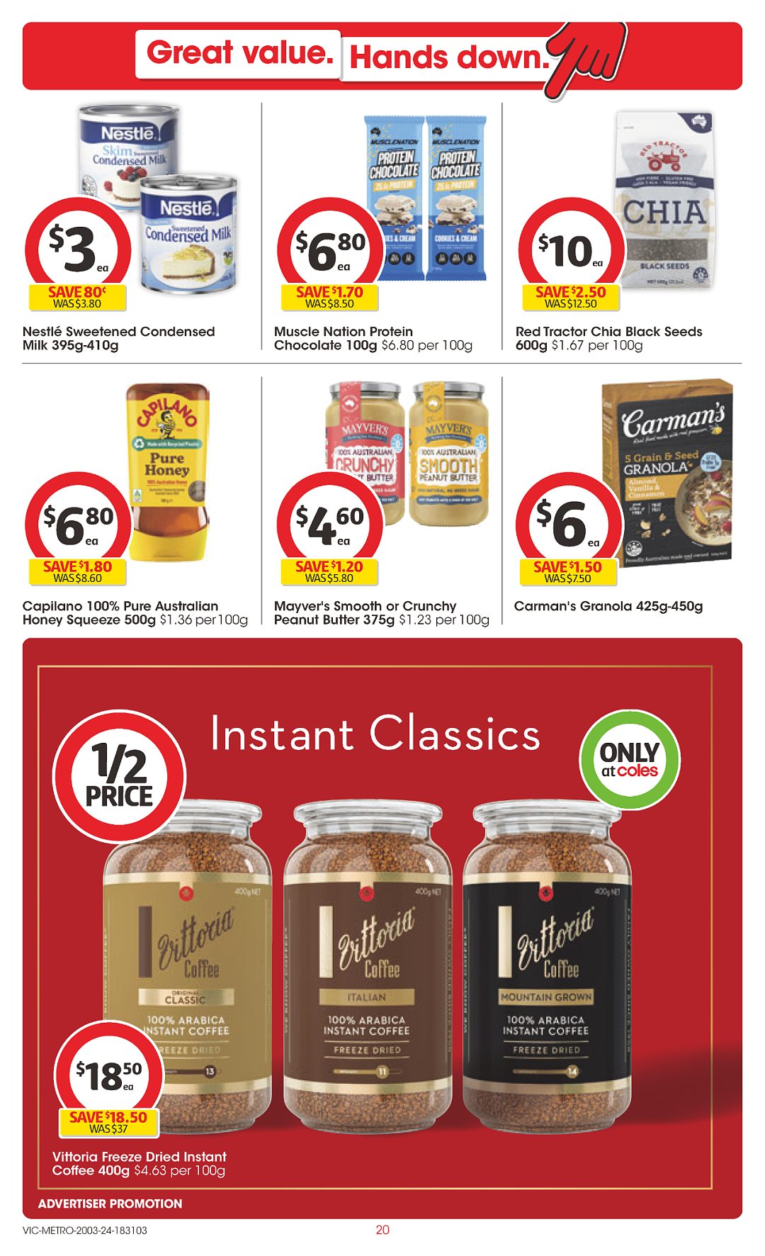 Coles 3月20日-3月26日打折，鱿鱼条、茉莉米、品客上新半价（组图） - 20