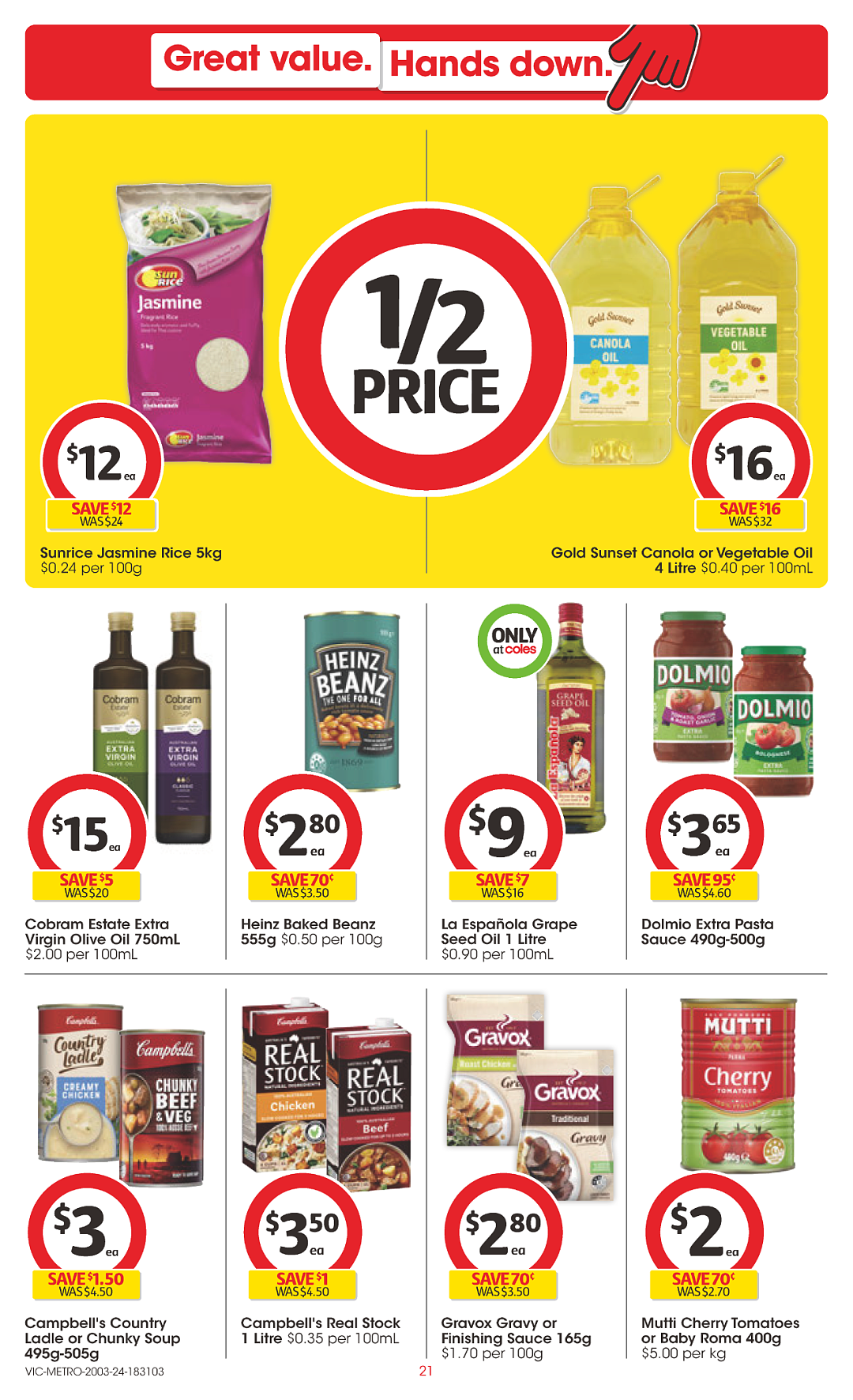 Coles 3月20日-3月26日打折，鱿鱼条、茉莉米、品客上新半价（组图） - 21