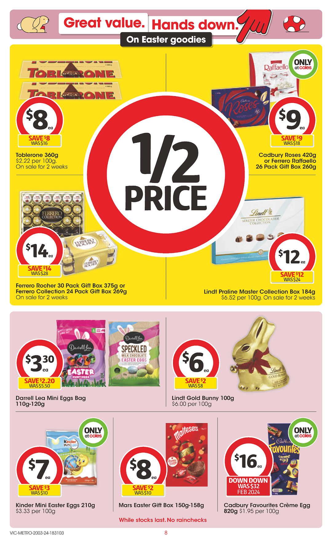 Coles 3月20日-3月26日打折，鱿鱼条、茉莉米、品客上新半价（组图） - 8