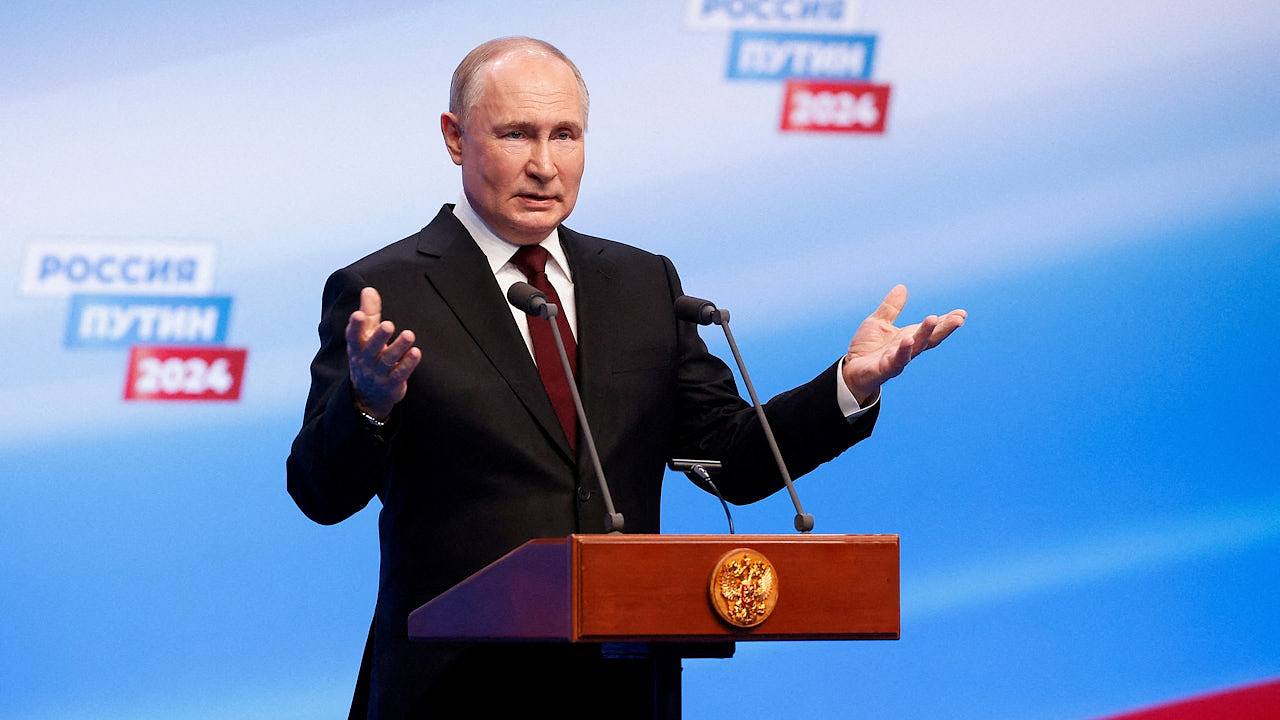 普京正式胜出俄罗斯总统选举成功连任，选委会：得票87.28%（组图） - 1