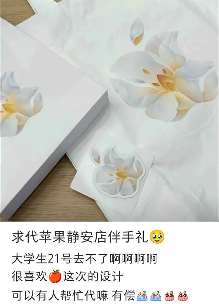 “全球规模第二大”！苹果上海新店开业，有人提前20小时“带着被子”通宵排队，免费礼品被炒到399元（组图） - 4