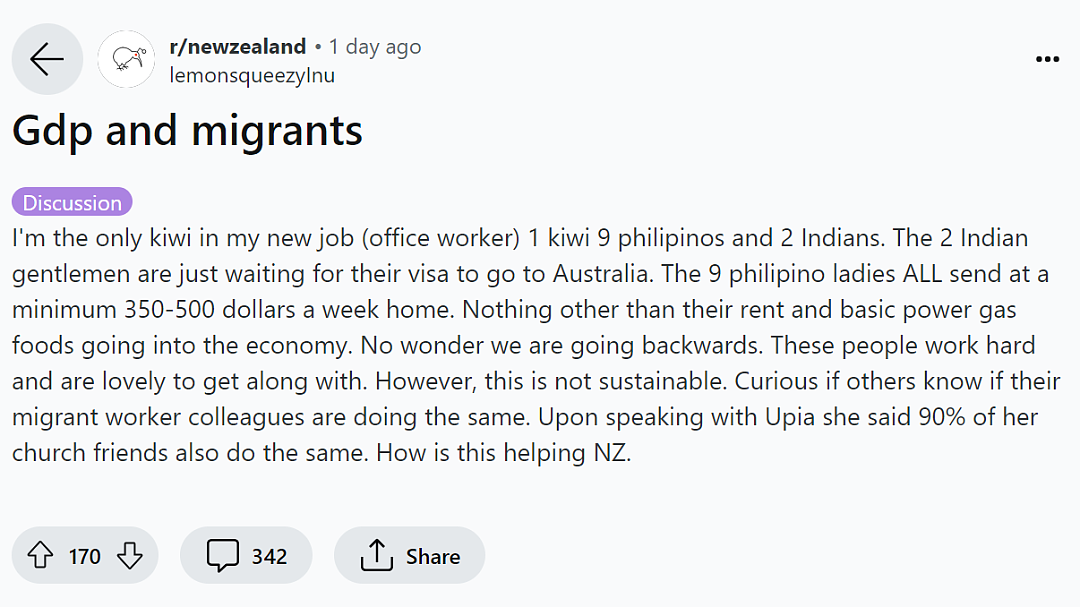 “印度同事在等签证准备润澳！新移民每周寄纽币回国”，被骂“对新西兰经济没贡献”！（组图） - 1