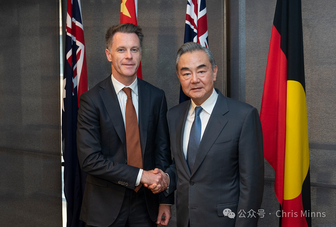 州长柯民思在悉尼会晤中国外交部长王毅（组图） - 1