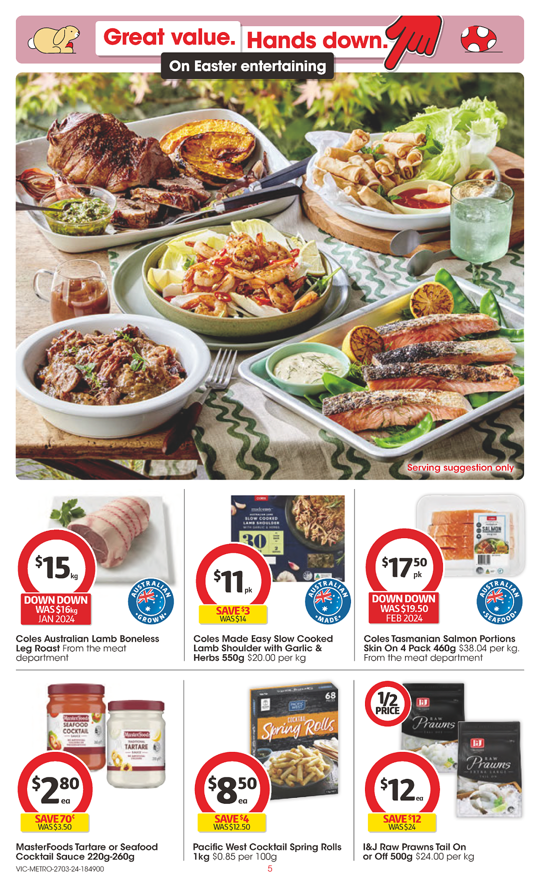 Coles 3月27日-4月2日打折，冻虾仁、蒜香面包半价（组图） - 5