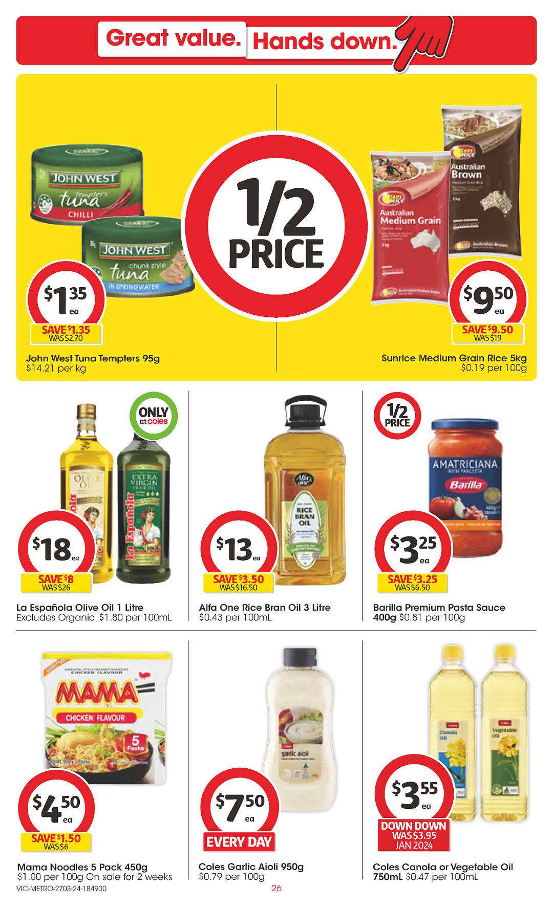 Coles 3月27日-4月2日打折，冻虾仁、蒜香面包半价（组图） - 26