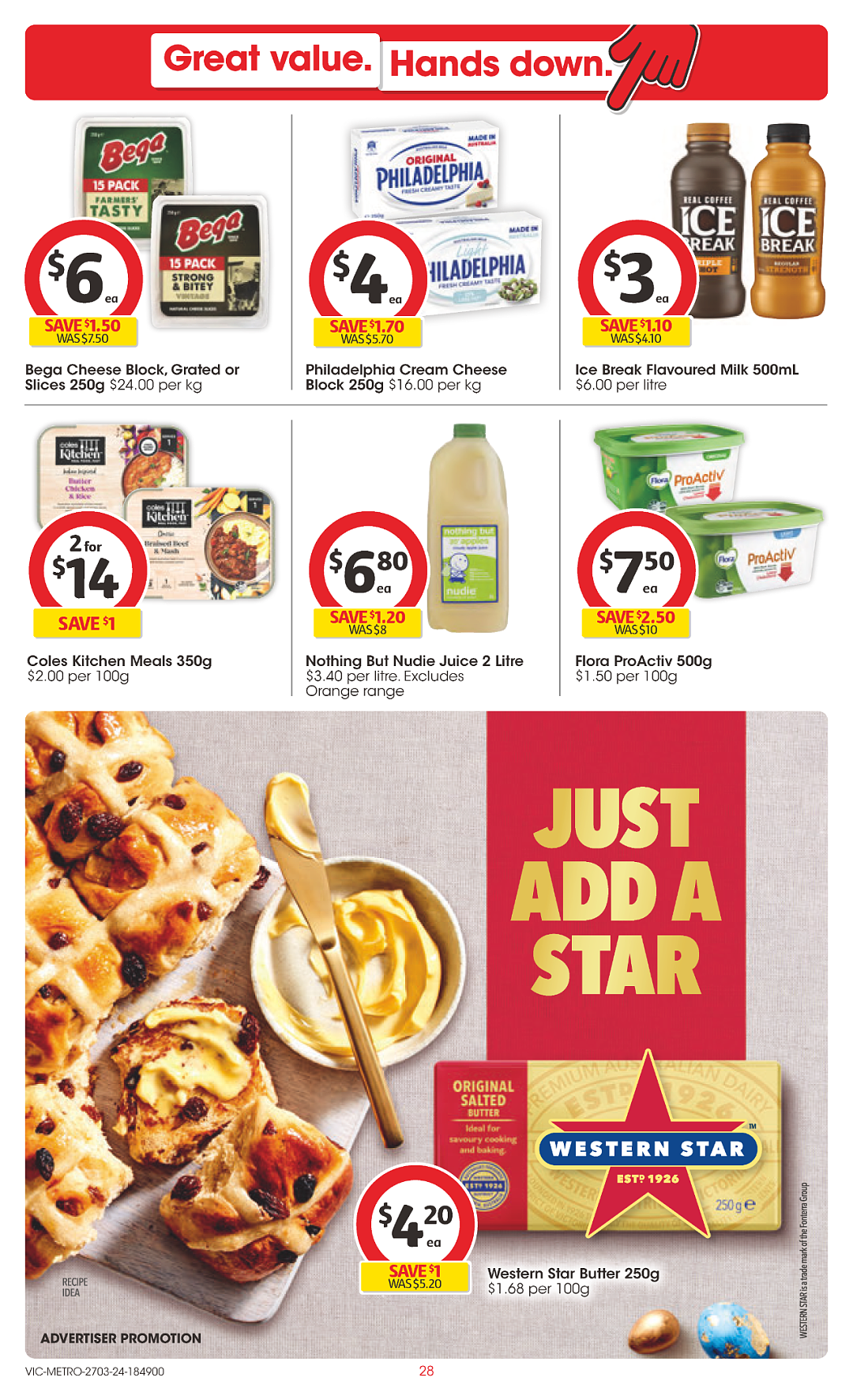 Coles 3月27日-4月2日打折，冻虾仁、蒜香面包半价（组图） - 28