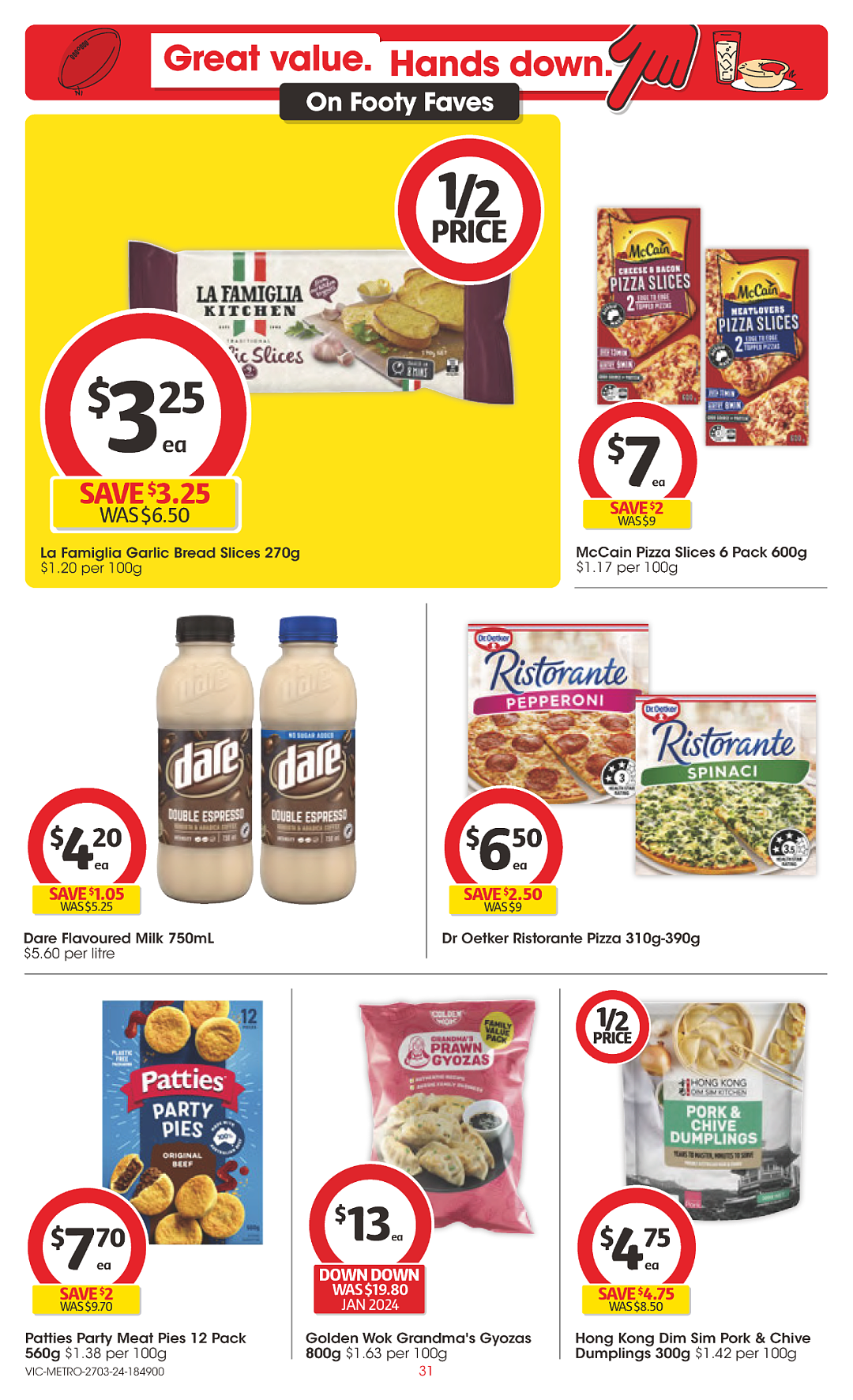 Coles 3月27日-4月2日打折，冻虾仁、蒜香面包半价（组图） - 31