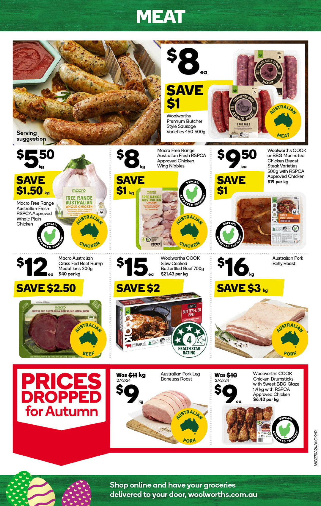 Woolworths 3月27日-4月2日打折，珍珠米、油、香肠半价，五花肉$16（组图） - 19