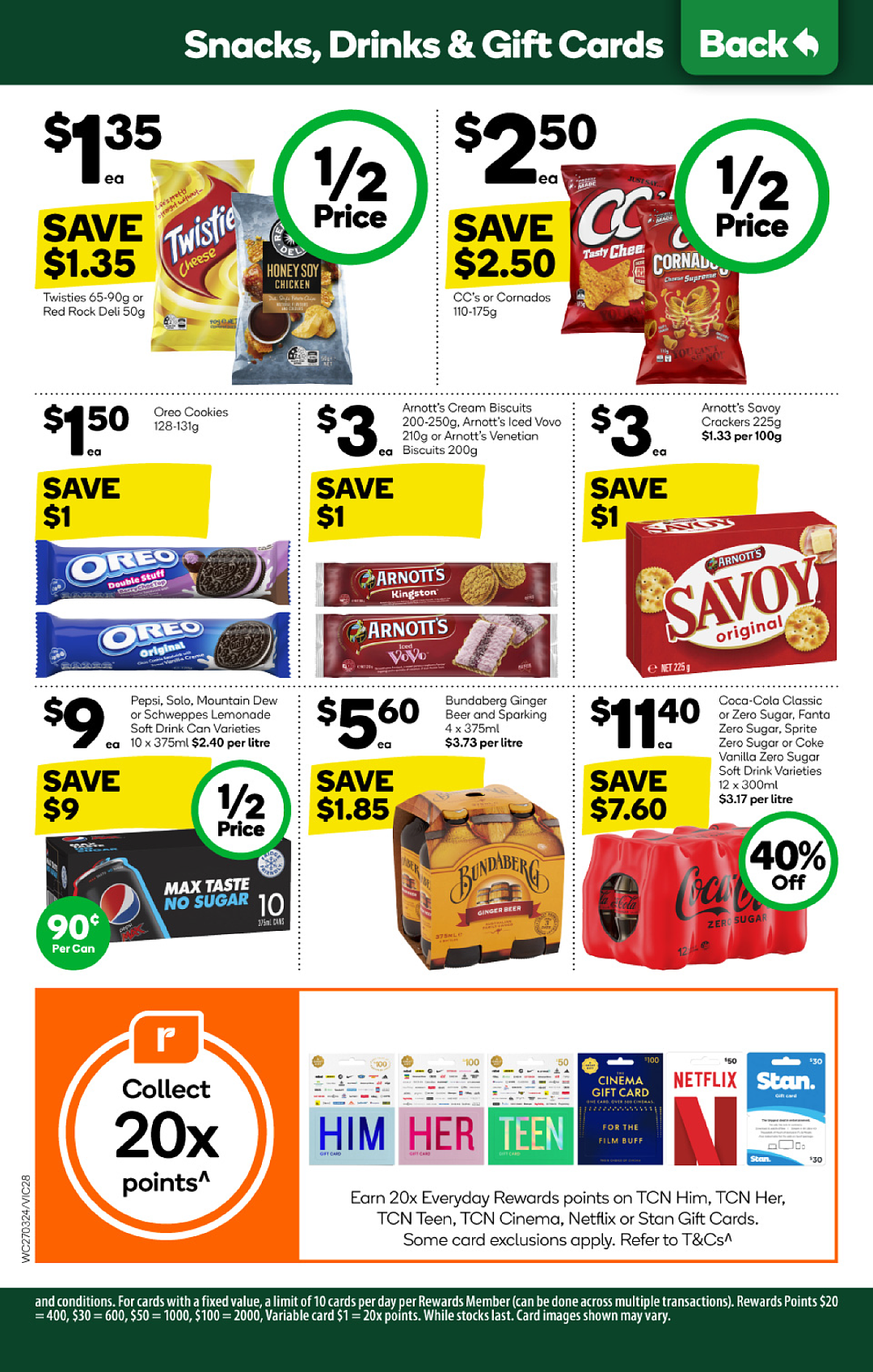 Woolworths 3月27日-4月2日打折，珍珠米、油、香肠半价，五花肉$16（组图） - 28