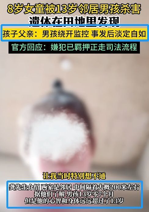 又一13岁男孩行凶！遗体堪比邯郸王同学，遗体扔地里，避监控回家（组图） - 5