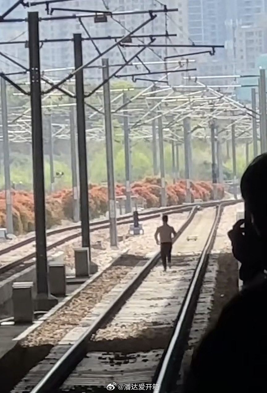 杭州高铁站男子跳轨狂奔，与列车碰撞后昏迷送院，警方介入调查（视频/组图） - 3