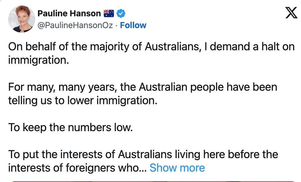 “澳洲正被亚洲人淹没” 澳议员呼吁立即停止移民，声称“已经失控”！同时，这一签证大变天，专家：随机拒签，毫无道理（组图） - 4