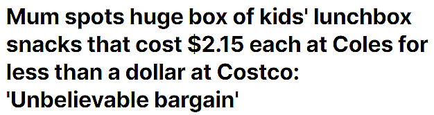 堪培拉女子发现Costco巨便宜零食！澳新型高科技摄像头，半年数万名司机“中招”，面临巨额罚款扣分（组图） - 1