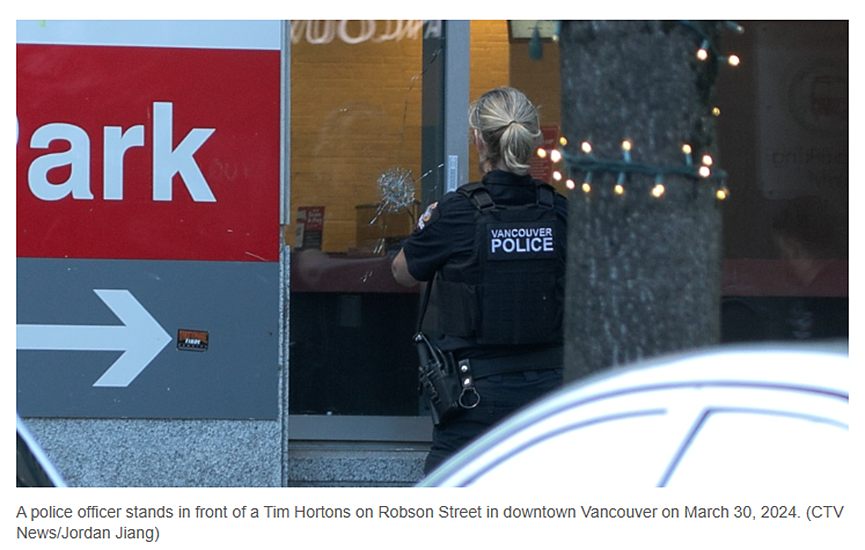 连开数枪！加拿大温哥华市中心突发枪击案，行人吓哭，四散奔逃！子弹射入Tim Hortons...（视频/组图） - 4