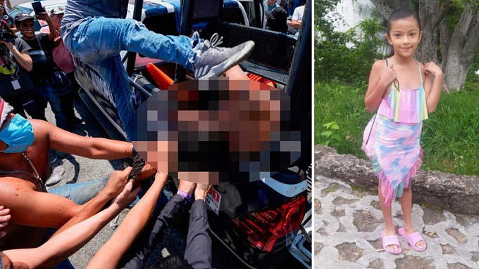 墨西哥8岁女童遭性侵撕票！怒民动私刑女疑犯被脱光当众打死（组图） - 1