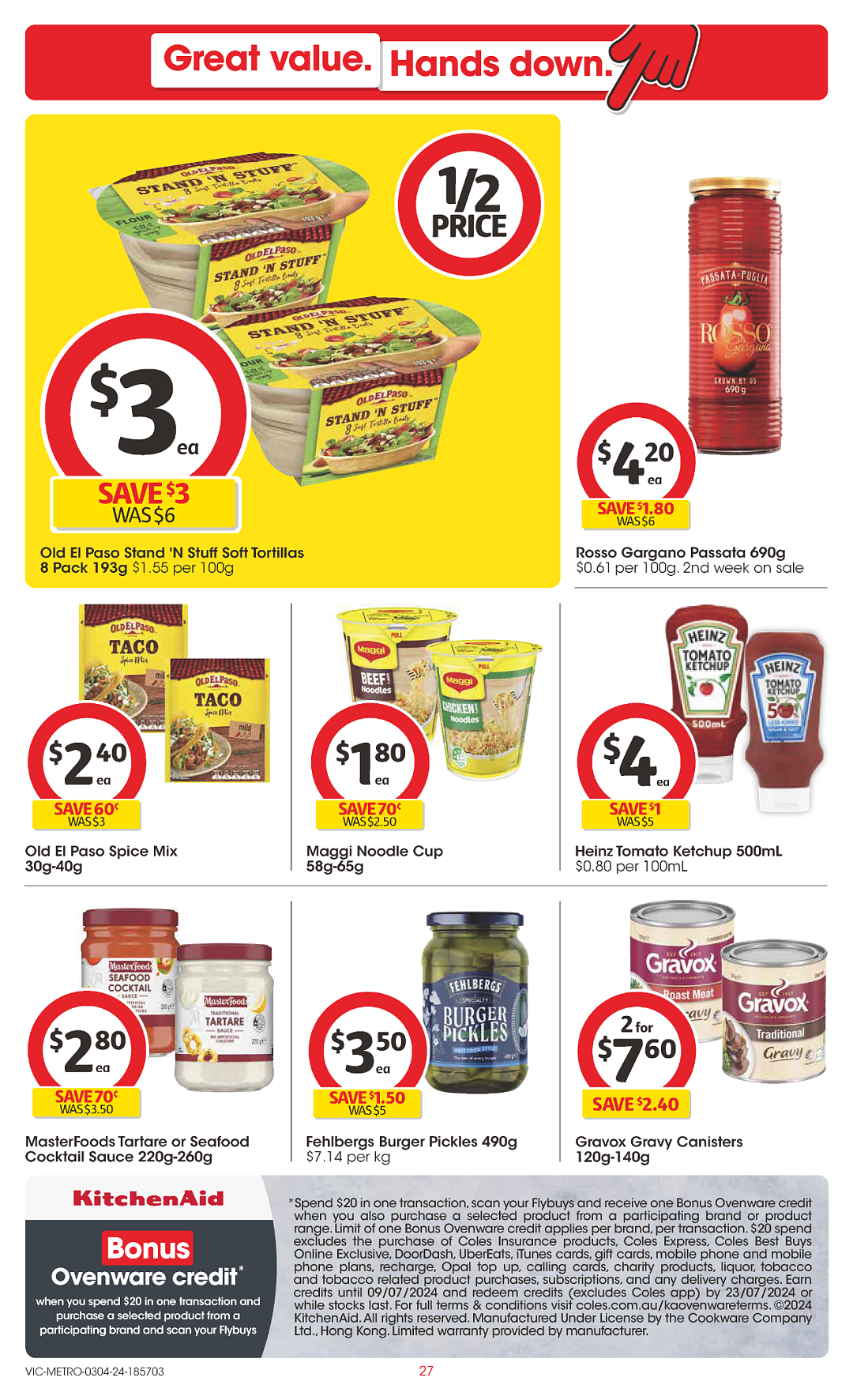 Coles 4月3日-4月9日打折，大米、植物油半价（组图） - 27