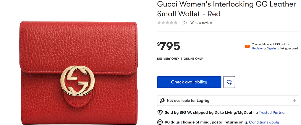 疯了？BigW开始卖$940的Gucci！网友：我已高攀不起（组图） - 2
