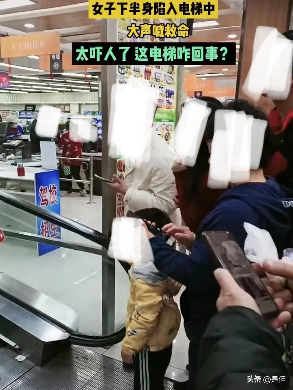上海惊现电梯吞人事件，女子大喊救命，旁人一动不动（视频/组图） - 3