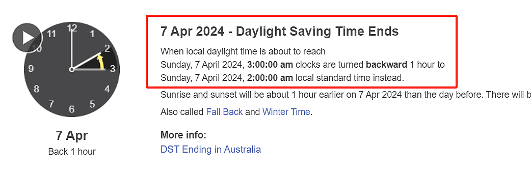 明天凌晨，澳洲夏令时终于结束！妈妈们请奔走相告，和国内时差变2小时，感觉人生白捡一小时（组图） - 1
