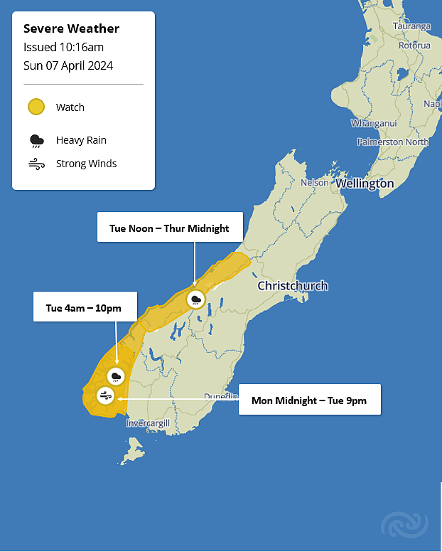 大雨将至！潮湿天气覆盖新西兰，北岛整周都有雨，出门带雨具（组图） - 1