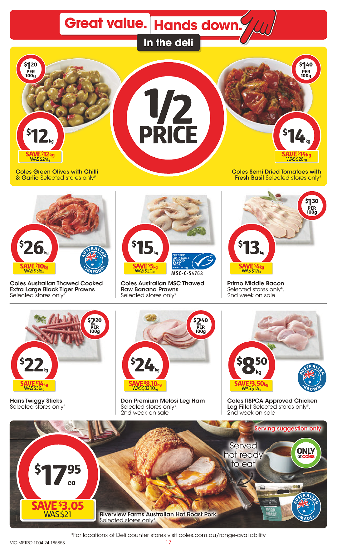 Coles 4月10日-4月16日打折，大虾、鸡肉降价！（组图） - 17
