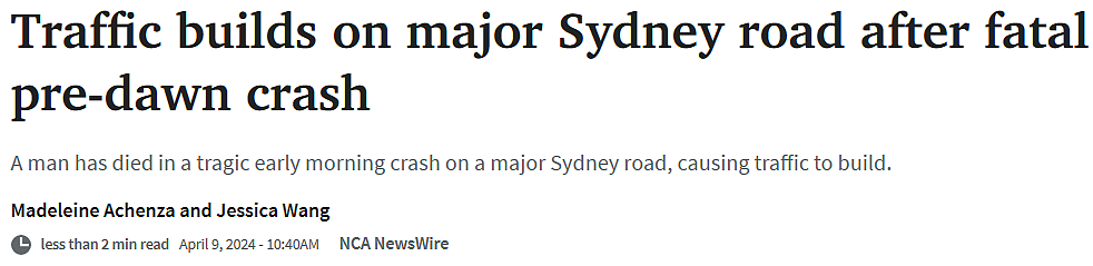 悉尼发生恐怖交通事故，1死1伤！女孩上学路上被撞，紧急送医...（组图） - 10