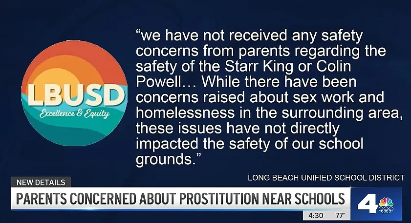 几乎全裸！性工作者据称在洛杉矶县小学附近卖淫，家长不安：“警察什么都不做”（组图） - 4