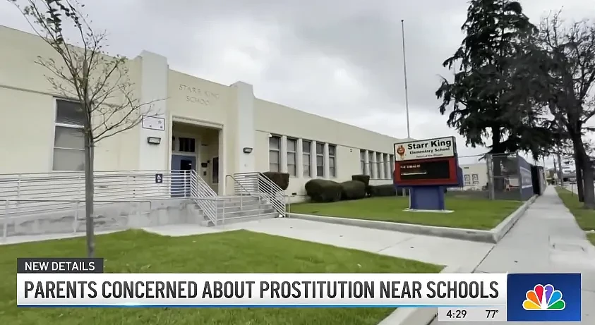 几乎全裸！性工作者据称在洛杉矶县小学附近卖淫，家长不安：“警察什么都不做”（组图） - 3