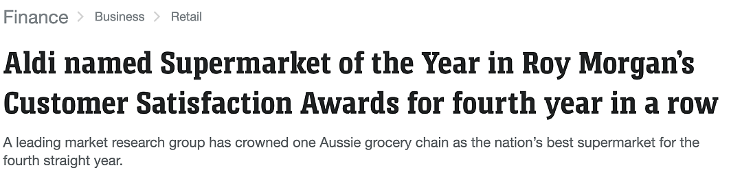 澳洲年度最佳超市出炉！5刀产品获全球最佳！一年为顾客省$34亿（组图） - 1