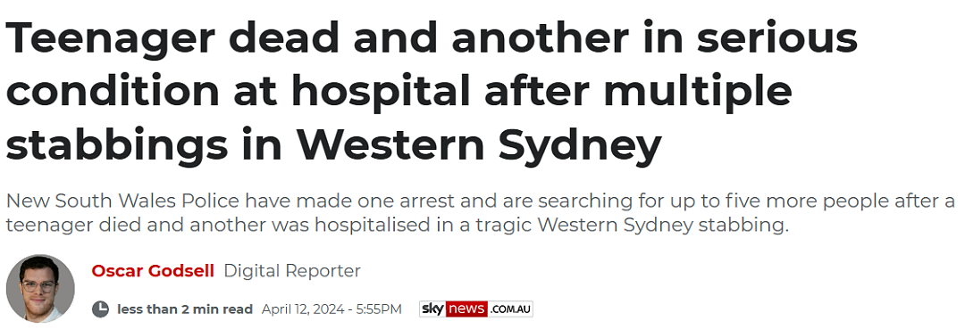 悉尼学校门外发生命案，一死一重伤；悉尼幼儿园上演惊魂一幕，孩子们被紧急疏散...（组图） - 1