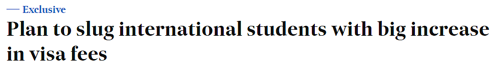 【留澳指南】虽然可能不会达到之前建议的2500澳元，但澳大利亚政府还是会考虑大幅提高国际学生签证费用（组图） - 1