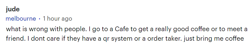 只能扫码点餐还要小费！澳洲网友吐槽咖啡馆抢钱，引发热议！（组图） - 12