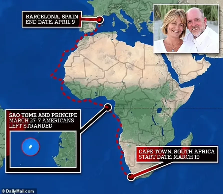 笑疯网友！美国夫妇被游轮“扔在”非洲小岛：横跨6国拼命追船，好不容易追上，又跑了...（组图） - 12