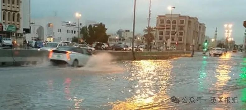 迪拜突发罕见大洪水，沙漠变汪洋！一天下完一年的雨，民众划橡皮艇逃难？（组图） - 24