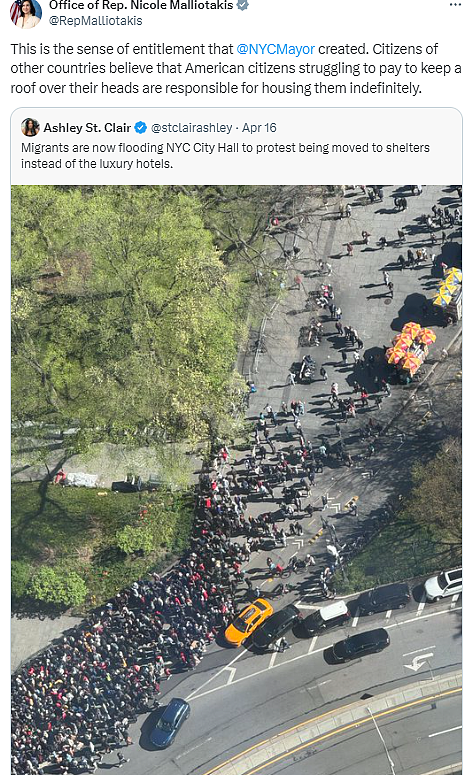 听闻“露面就发绿卡”，上千黑人“包围”纽约市议会厅！马斯克为合法移民发声（组图） - 15