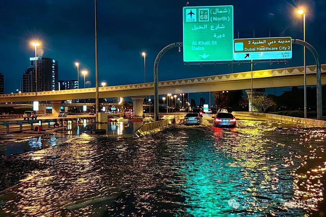 迪拜突发罕见大洪水，沙漠变汪洋！一天下完一年的雨，民众划橡皮艇逃难？（组图） - 30