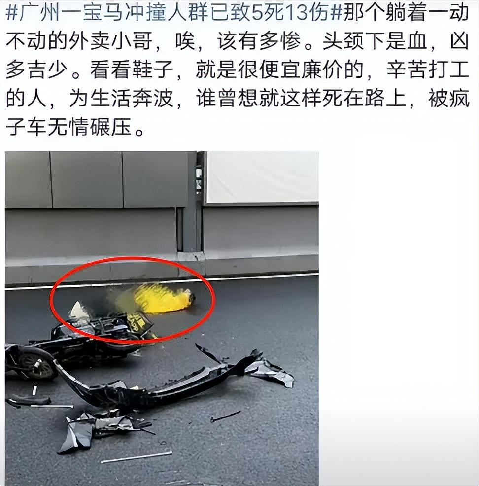 死刑！00后男子在广州街头开宝马碾压人群，致6死12伤，肇事后撒钱大笑（组图） - 9