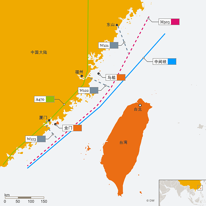 优化空域？中国大陆启用M503东向衔接航线，台湾强烈抗议（组图） - 2