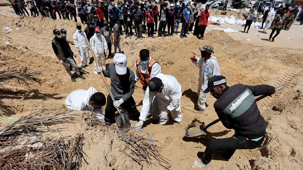 以色列称将加码打击哈马斯，一医院发现数十具尸体（图） - 1
