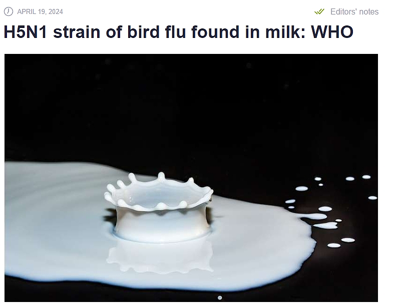 生牛奶中现“高浓度”禽流感病毒！美国首次牛传人病例，这些食物避免食用（组图） - 3