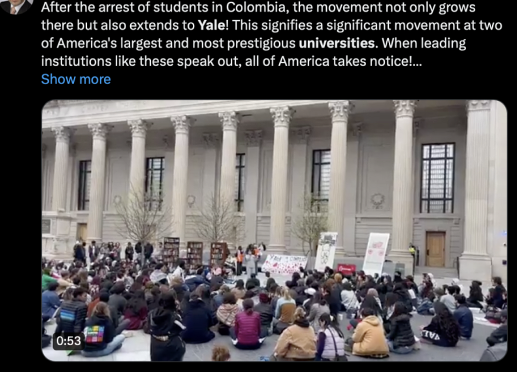 抗议以“种族灭绝”！美50校逾600学生被捕，示威蔓延澳洲、法国（视频/组图） - 4