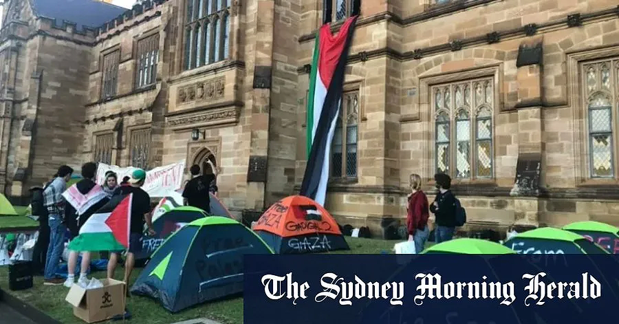 传到澳洲了？悉尼大学同样加入校园反战抗议活动...（组图） - 3