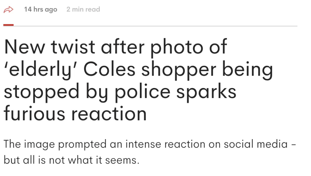 大反转！只因一张照片，Coles和警察遭百万网友怒骂：没良心！但真相竟然是这样，键盘侠惨遭打脸了...（组图） - 14
