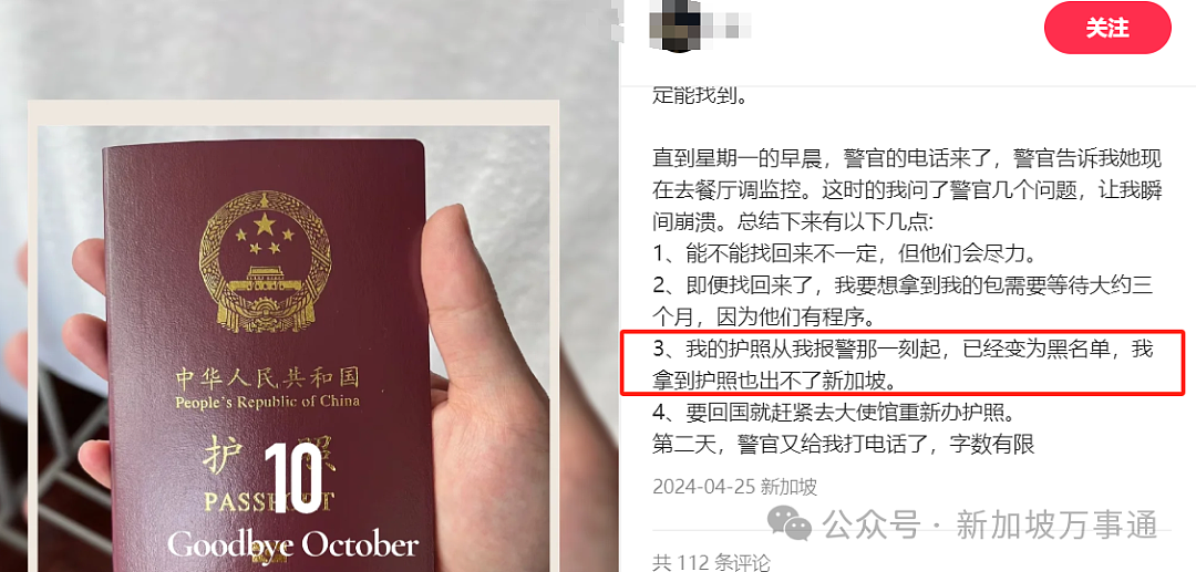 华人网友：我在新加坡弄丢护照，报警后发现进入“黑名单”、暂不能离境（组图） - 13