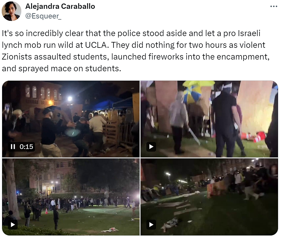 史无前例学生运动！UCLA夜间暴动，持械互殴！两小时后警方才介入（视频/组图） - 3