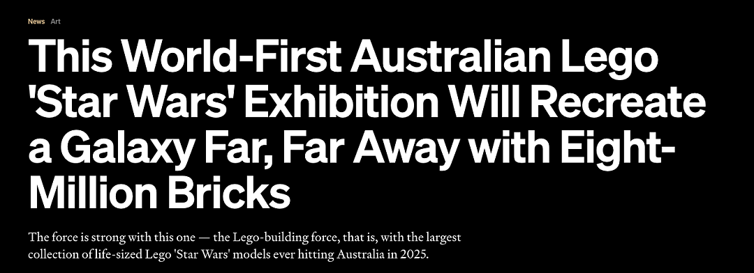 星球大战来了！全球首个乐高星战展览即将抵澳，墨漫威体育馆惊现地下火光迷宫（组图） - 10