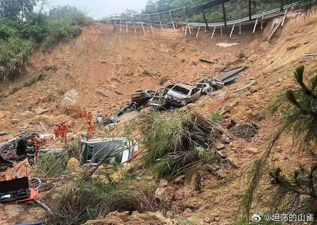 广东高速塌陷已致48死30伤！23辆车跌入大坑，事发路段建成不到10年（组图） - 15